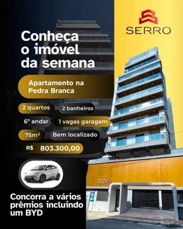 Apartamento em Pedra Branca, Palhoça/SC