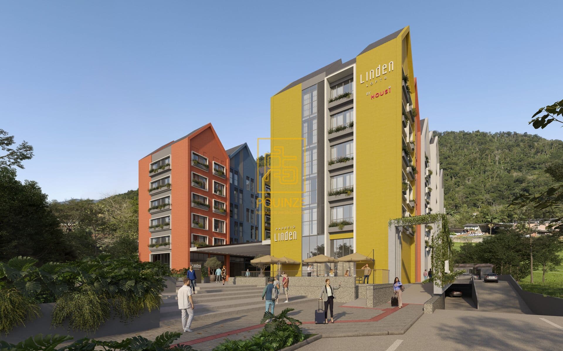 Apartamentos modernos integrados a lazer e comércio em Pomerode