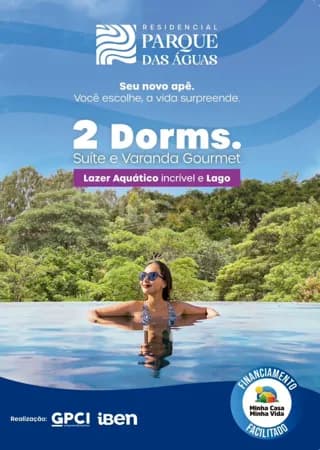 VOCÊ MERECE VIVER BEM - e o lugar certo é o Parque das Águas