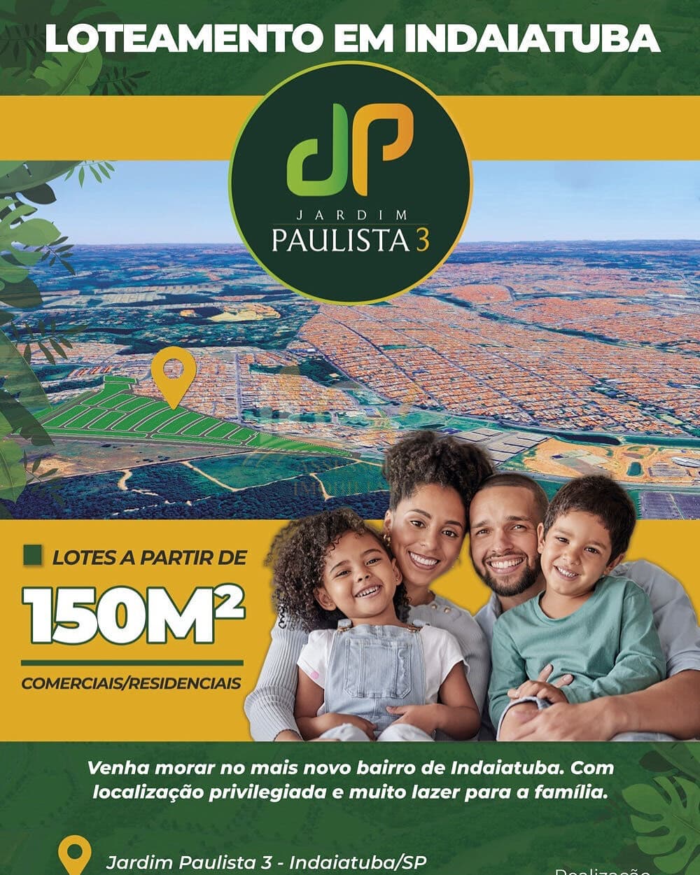 Terreno à venda no Paulista III- Indaiatuba/SP