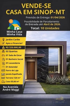 Casa em JARDIM CARIBE, Sinop/MT