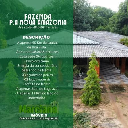Fazenda à Venda na P.A Nova Amazônia