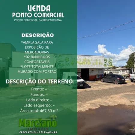 Ponto Comercial à venda no Bairro Paraviana