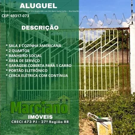 Casa para Aluguel no Bairro Santa Cecília