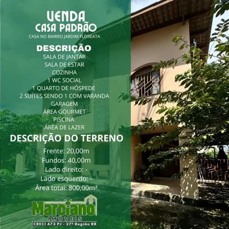 Casa à venda no bairro Jardim Floresta