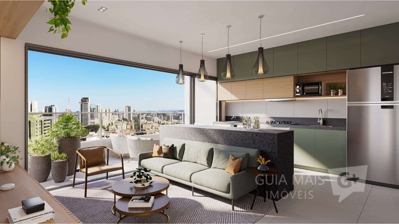 Apartamento 2 dormitórios c/ suíte Edifício Domani