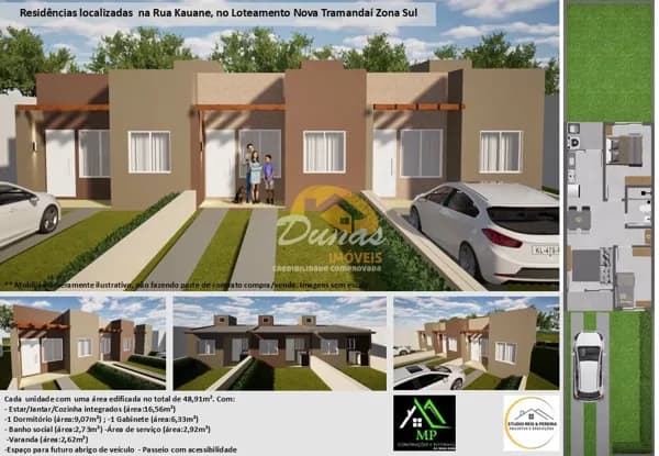 Casa Geminada à venda no Balneário Tiarajú - Tramandaí/RS