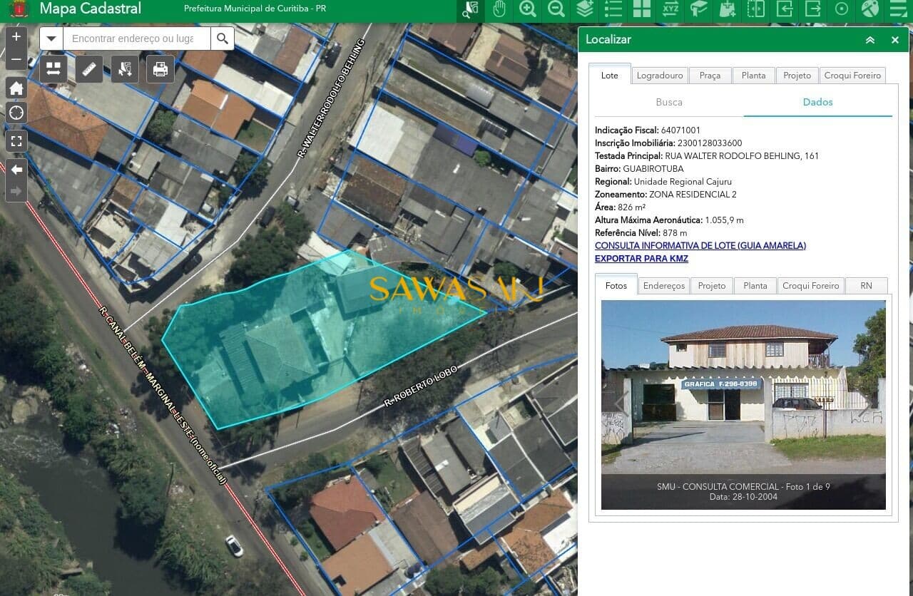 Lote/Terreno em Curitiba - Guabirotuba