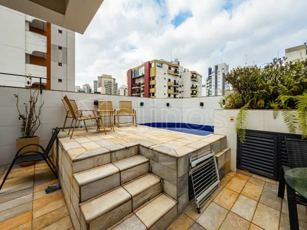 Apartamento Cobertura á venda no Tatuapé , 175 m², 3 dormitórios, 3 vagas , piscina