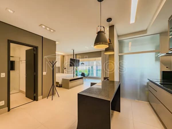 Apartamento Studio á venda no Tatuapé, em frente ao Shopping Anália Franco, 55 m² , 2 vagas de garagem, mobiliado