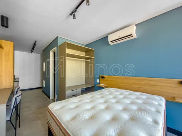 Studio de 25m² mobiliado a venda no Edificio Almagah - Empreendimento Porte