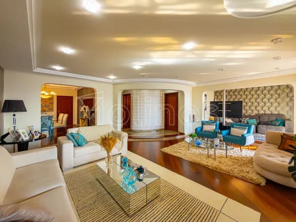 Apartamento a venda com 336 m2, 4 domitórios, 4 vagas, andar alto