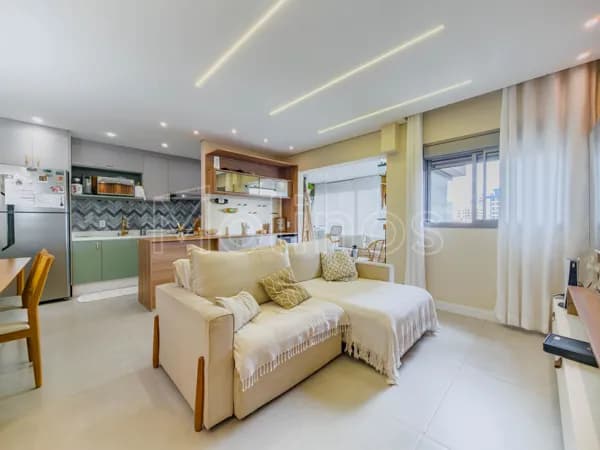 Apartamento varanda gourmet de 89m² com sala ampliada e 2 suítes a venda no Tatuapé