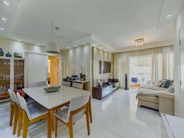 Apartamento Tatuapé 93m2, 3 dorm, 1 st, 2 vagas + escritório