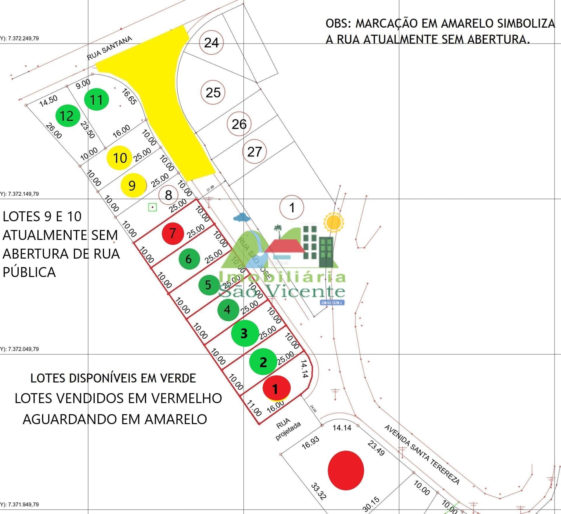 TERRENOS C/ ESCRITURA - RUA SÃO JOSÉ - JD. STA. TEREZA - RGS.