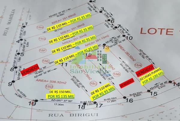 DESMEMBRAMENTO DE LOTES A PARTIR DE 251,30M²