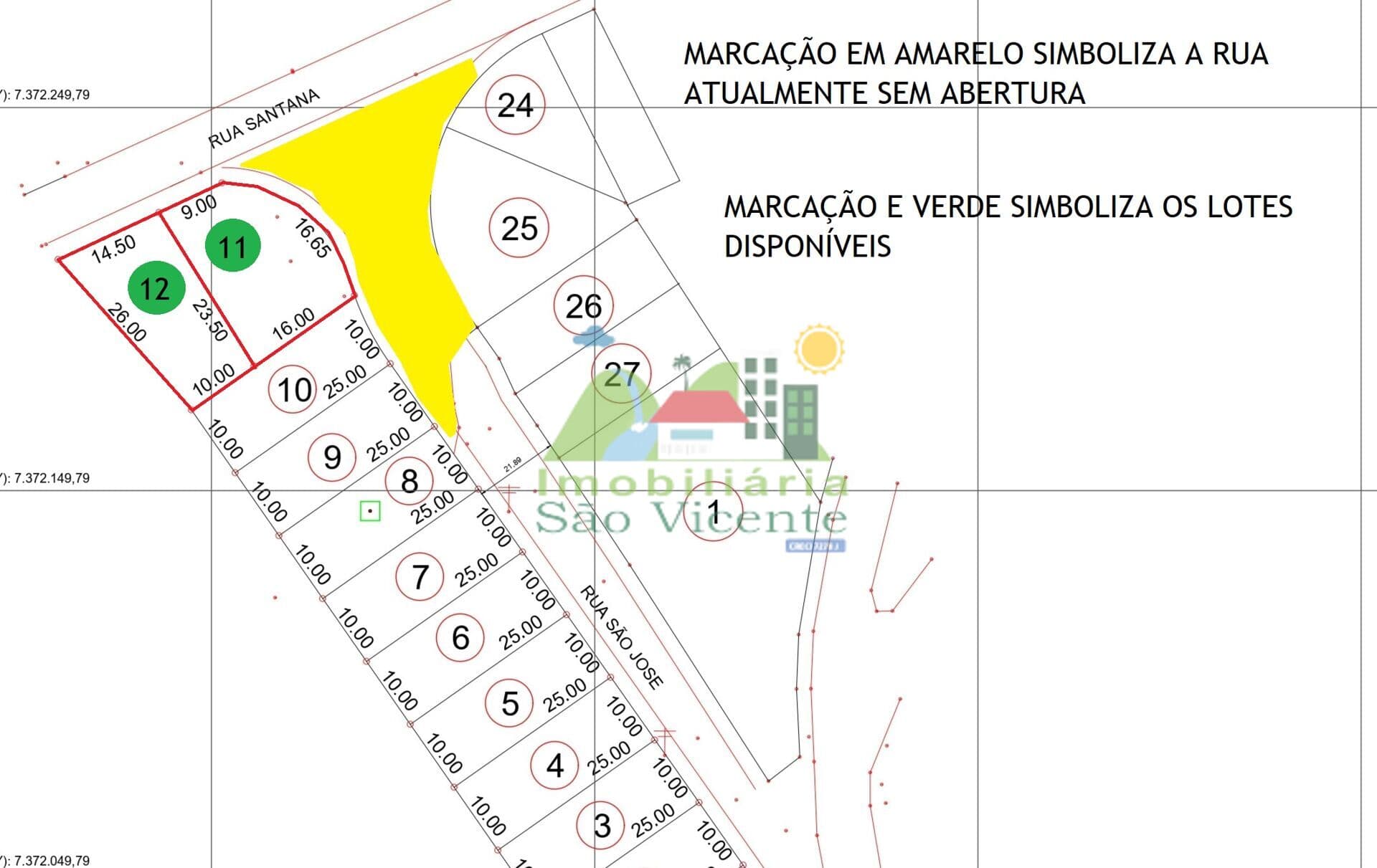 TERRENOS C/ ESCRITURA - RUA SÃO PEDRO / SANTANA - JD. STA. TEREZA - RGS.