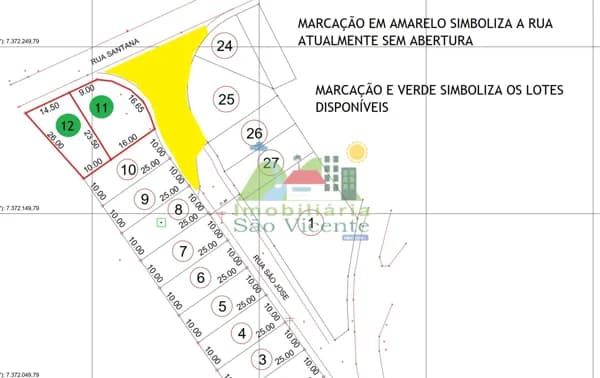 TERRENOS C/ ESCRITURA - RUA SÃO PEDRO / SANTANA - JD. STA. TEREZA - RGS.