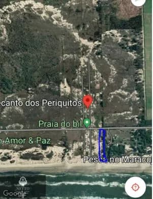 Terreno para sítio de frente para o mar