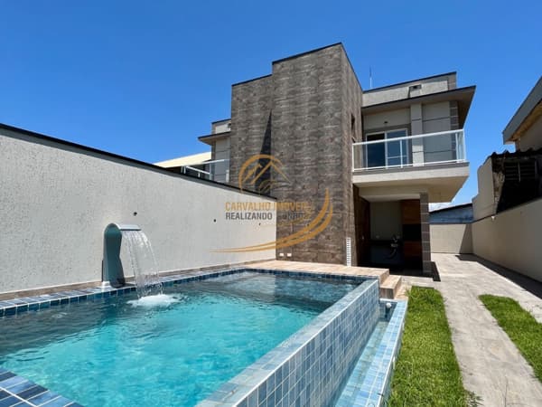 LINDÍSSIMA CASA SOBREPOSTA SUPERIOR FRENTE MAR COM PISCINA E CHURRASQUEIRA EM ITANHAÉM!!