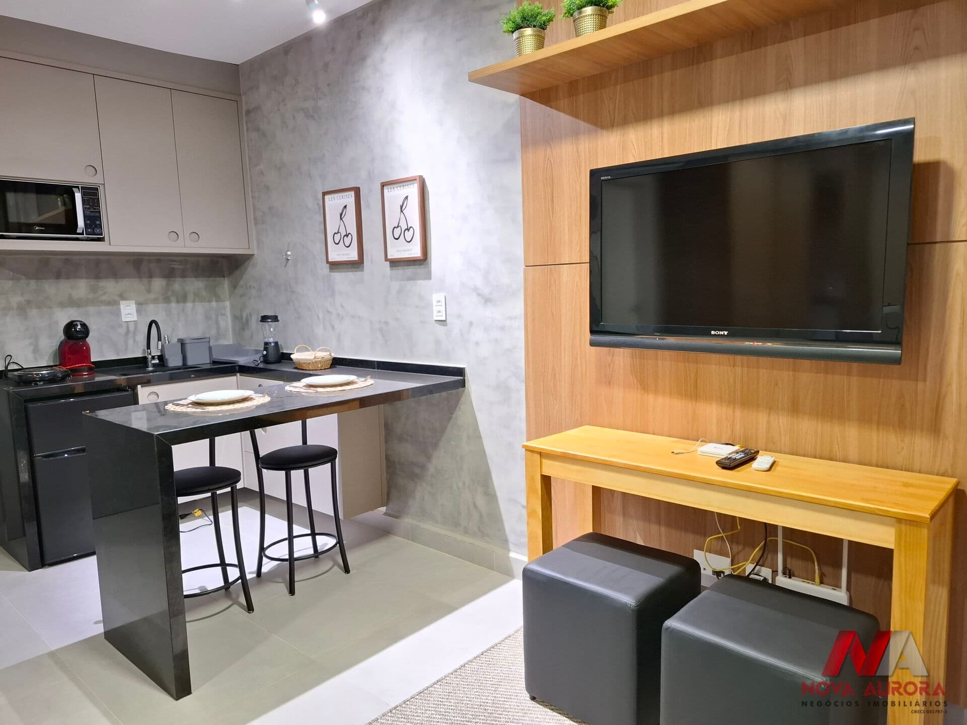 Apartamento mobiliado 01 dormitório para alugar próximo ao Shopping Iguatemi - São José do Rio Preto/SP