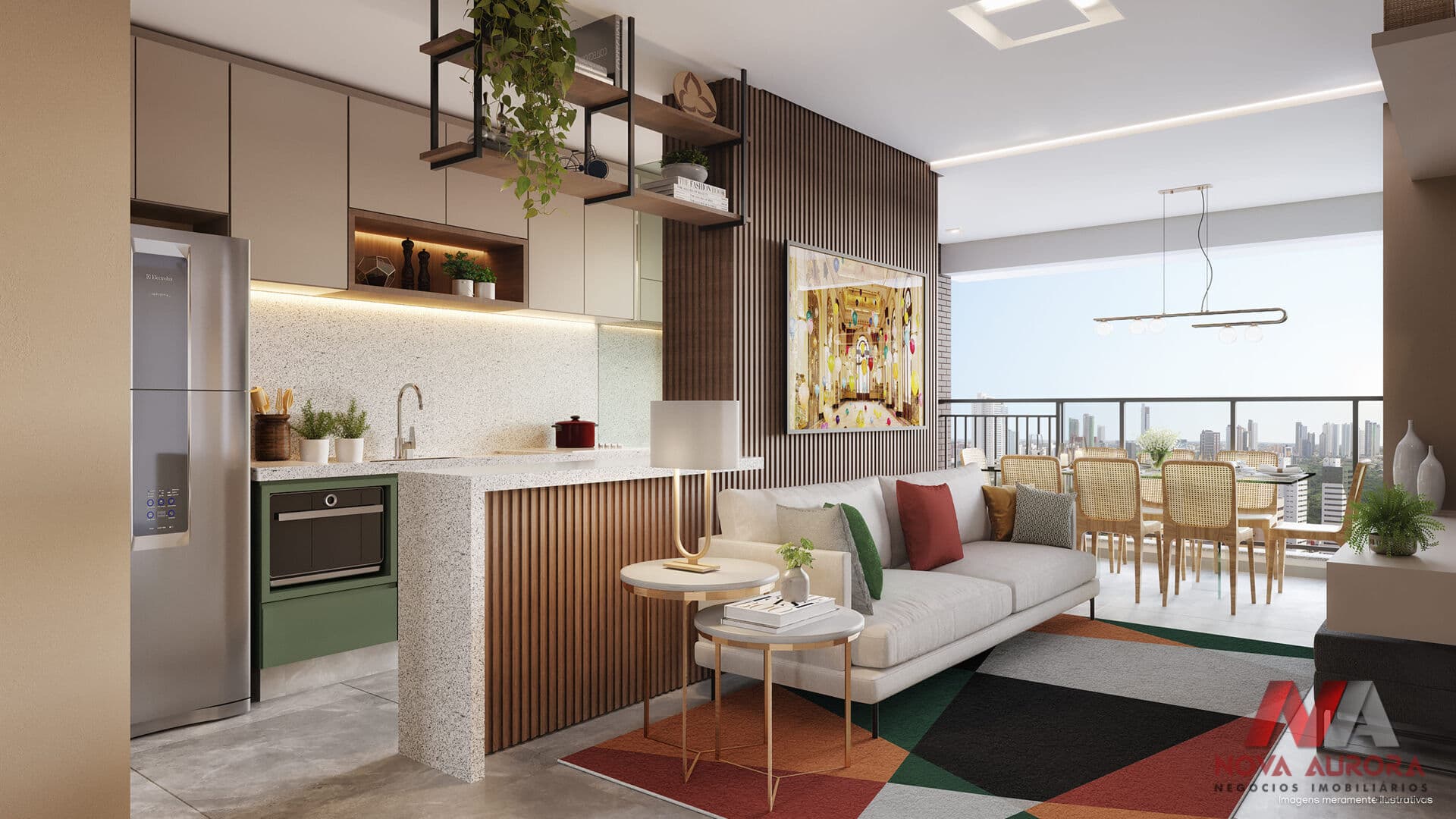 Apartamento 02 dormitórios com suíte em construção à venda próximo à Av. Murchid Homsi - São José do Rio Preto/SP