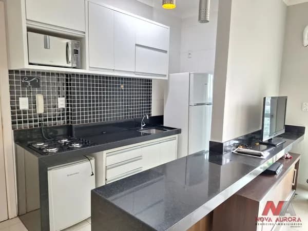 Apartamento 01 dormitório mobiliado para alugar no Bairro Vila Redentora - São José do Rio Preto/SP