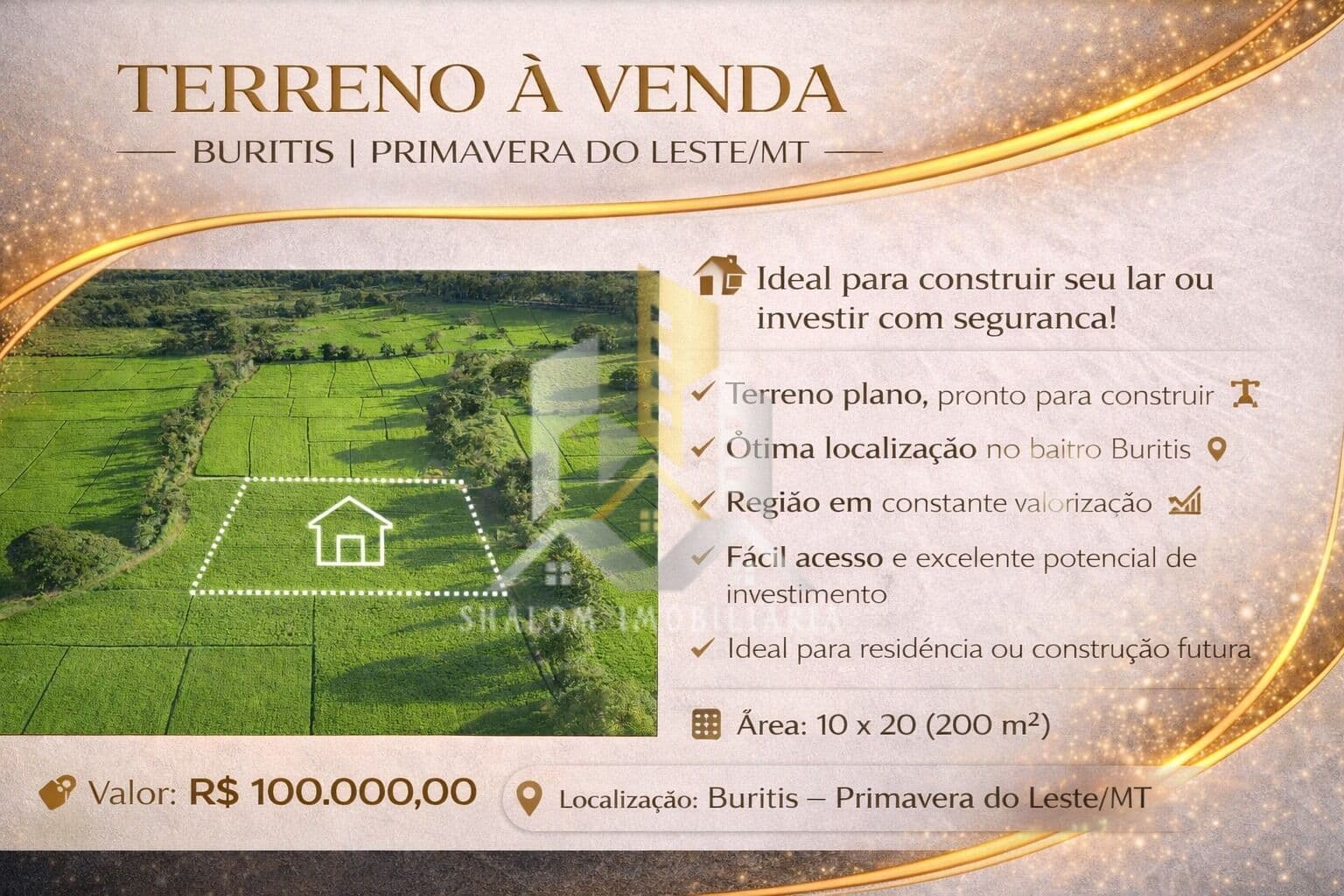Lote/Terreno em Primavera do Leste - Buritis V