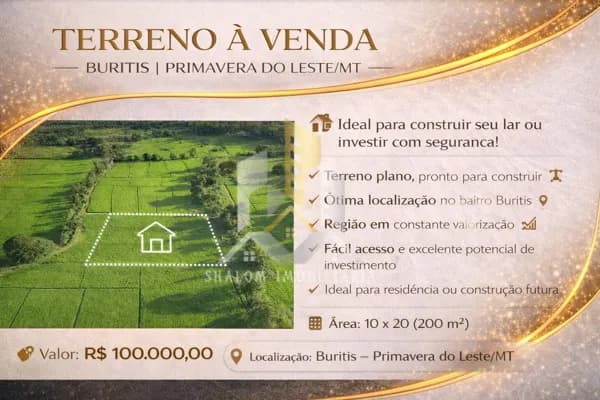 Lote/Terreno em Primavera do Leste - Buritis V