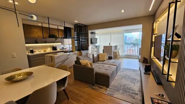 Apartamento em Santo André, no Centro - Sinta-se em um decorado de construtora com esse apartamento