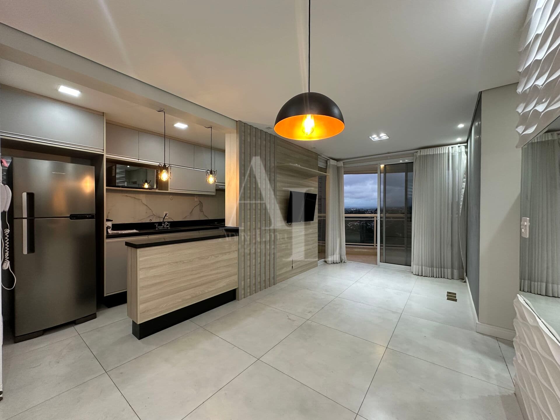 Apartamento semi mobiliado com 2 dormitórios para locação - Wave Alphaville