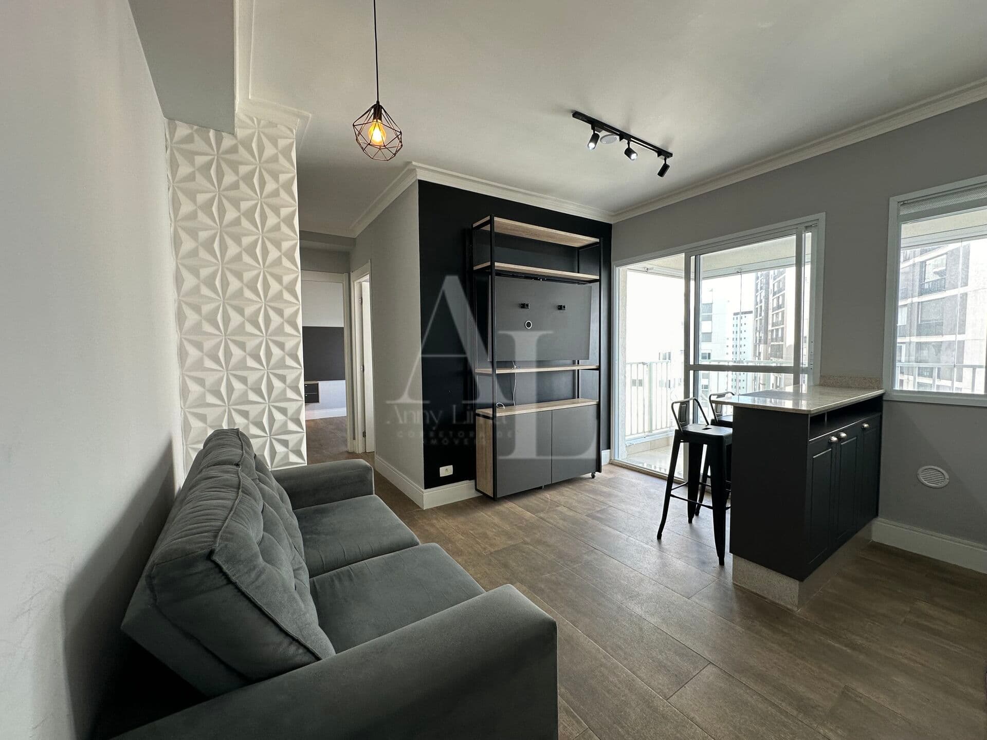 Apartamento mobiliado com 49m2 2 dormitórios- Acqua Park Alphaville