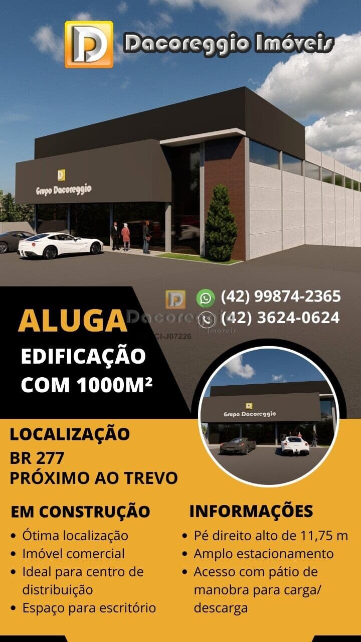 Galpão/Depósito/Armazém em Guarapuava - Industrial