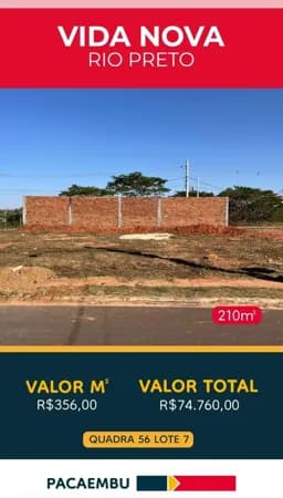 Terrenos Comercial VN RIO PRETO - PACAEMBU