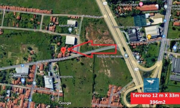 Excelente Terreno em Messejana a Poucos Metros da BR 116 Ideal Para Galpão, Empresas, Investimento