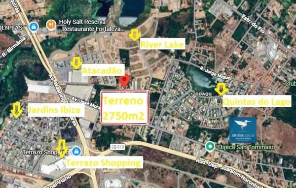 Terreno Próximo do Atacadão e Colégio 7 de Setembro em Eusébio. Ideal Para Construtores e Investidores! São 2750m2, Plano e Totalmente Murado.