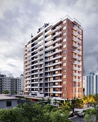 Apartamento Alto Padrão 2 dormitórios, Vista Mar 100m2 em Barreiros - São José - SC