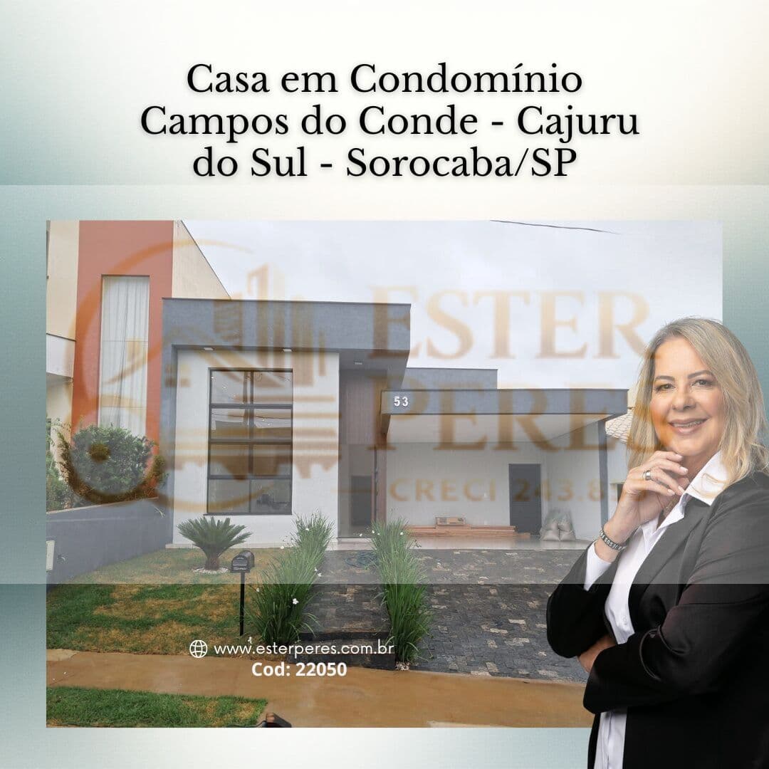 Casa em Condomínio Campos do Conde, Sorocaba/SP