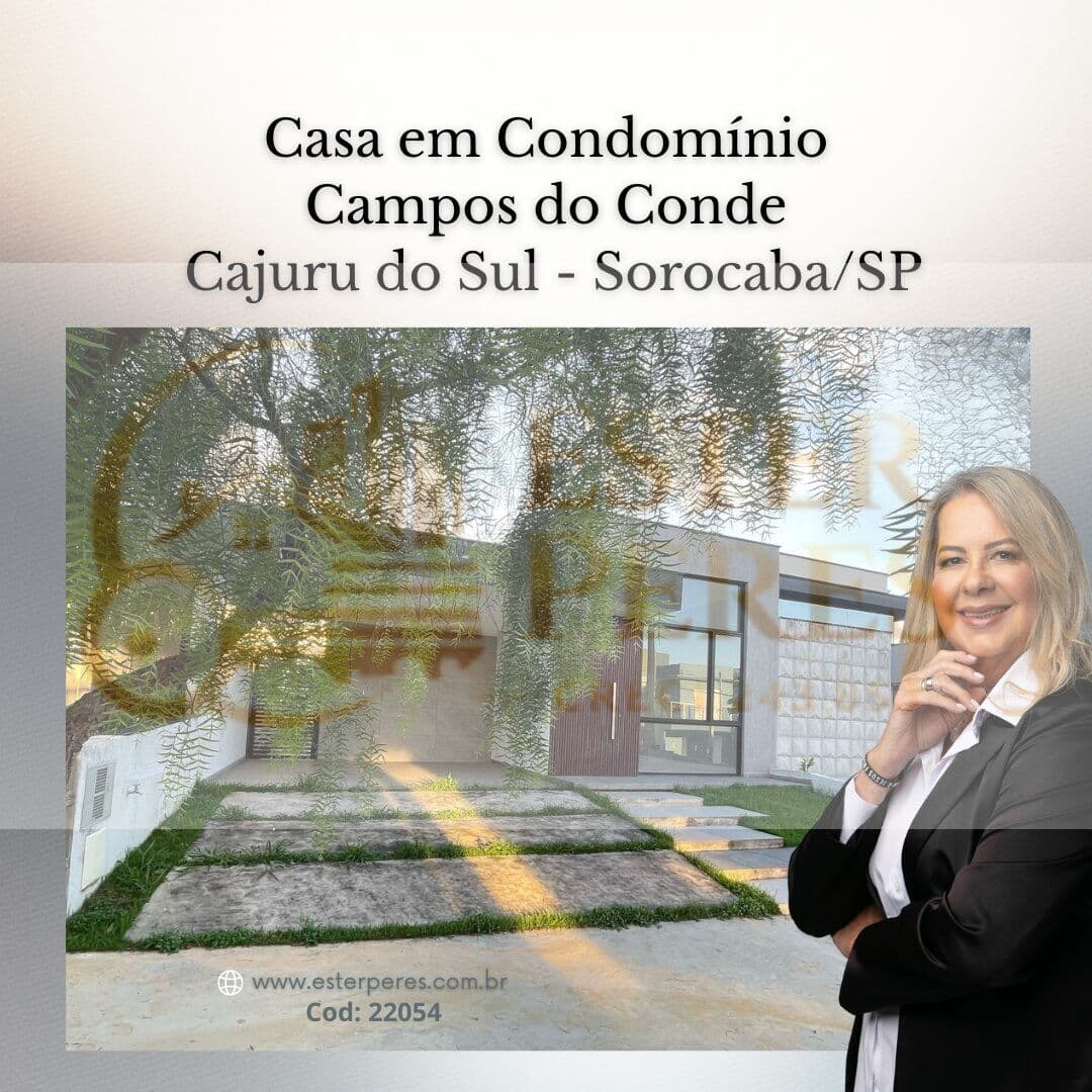 Casa em Condomínio Campos do Conde - Cajuru do Sul - Sorocaba/SP