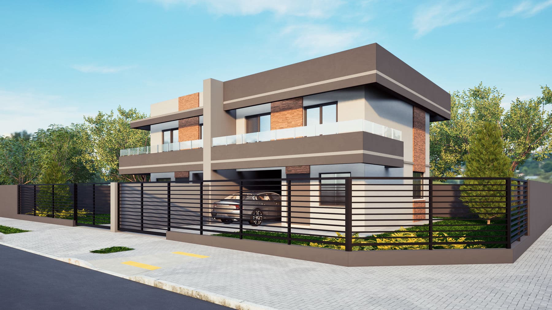 Sobrado à construir na Planta 133m2- 3 quartos com suíte - Rivabem - Campo Largo