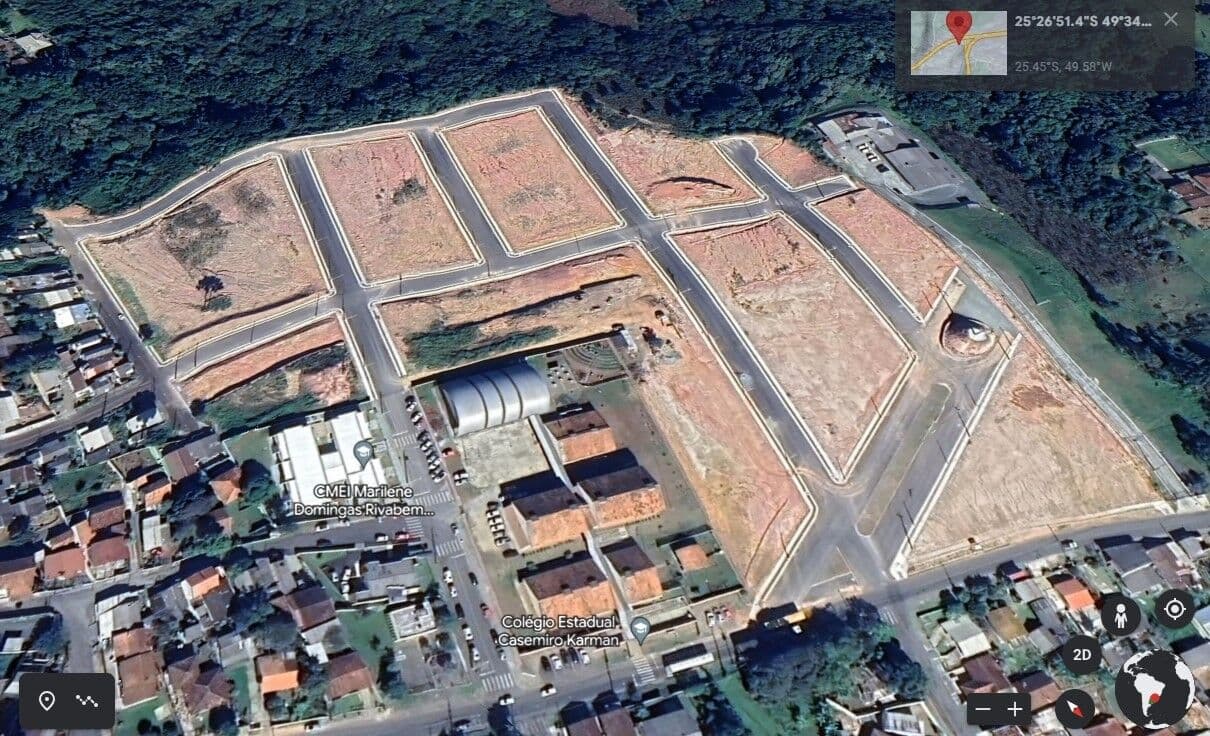 Terreno em Loteamento - 7 x 21,5 - Campo Largo - Bairro Rivabem