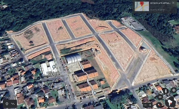 Terreno em Loteamento - 7 x 21,5 - Campo Largo - Bairro Rivabem