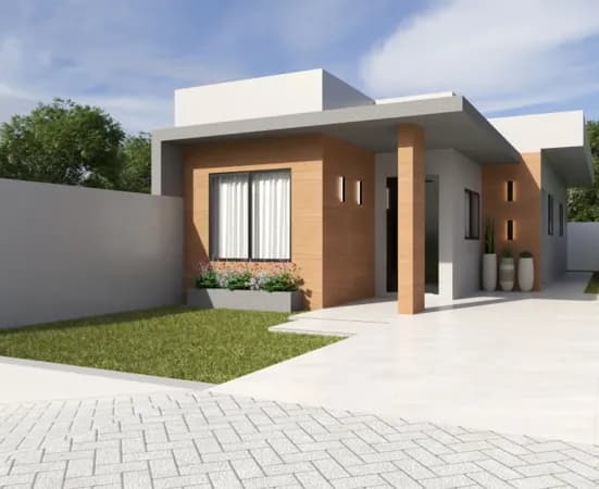 Casa 3 quartos com suíte na Planta à construir - projeto aprovado lote 150m2