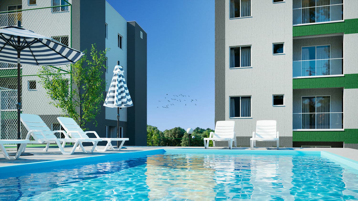 Apartamento 2 Dormitórios, condomínio club