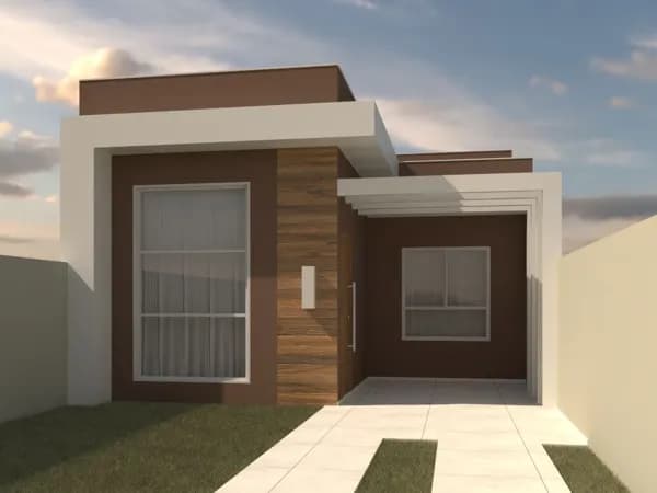 Casa nova à construir na planta 3 quartos com suíte de 65 m2 - Rivabem - Campo Largo