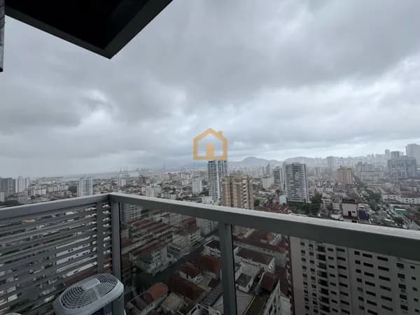 Apartamento 1 dormitório amplo (com possibilidade de 2) com Vista Mar no Embaré – 74m²