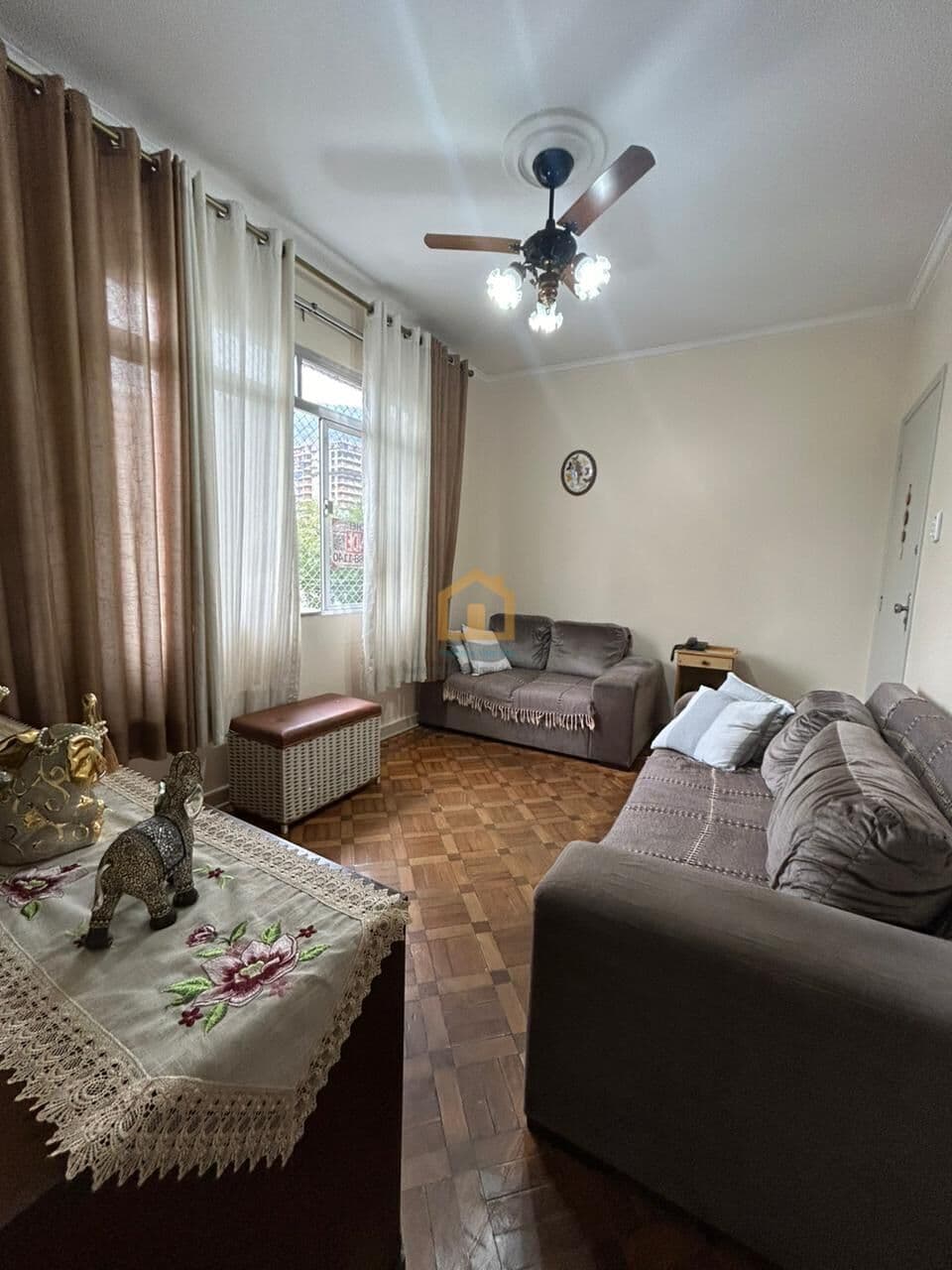 Apartamento 2 dormitórios e 1 banheiro em Marapé, Santos/SP