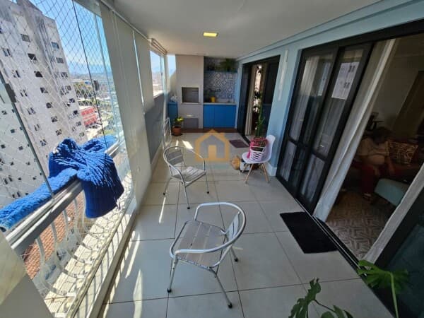 Apartamento 3 suítes eu uma dependência de empregada completa à venda, 150 m² - Centro - São Vicente/SP