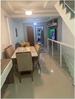 Casa Sobreposta, 3 dormitório/1suíte no bairro Marapé - Santos/SP