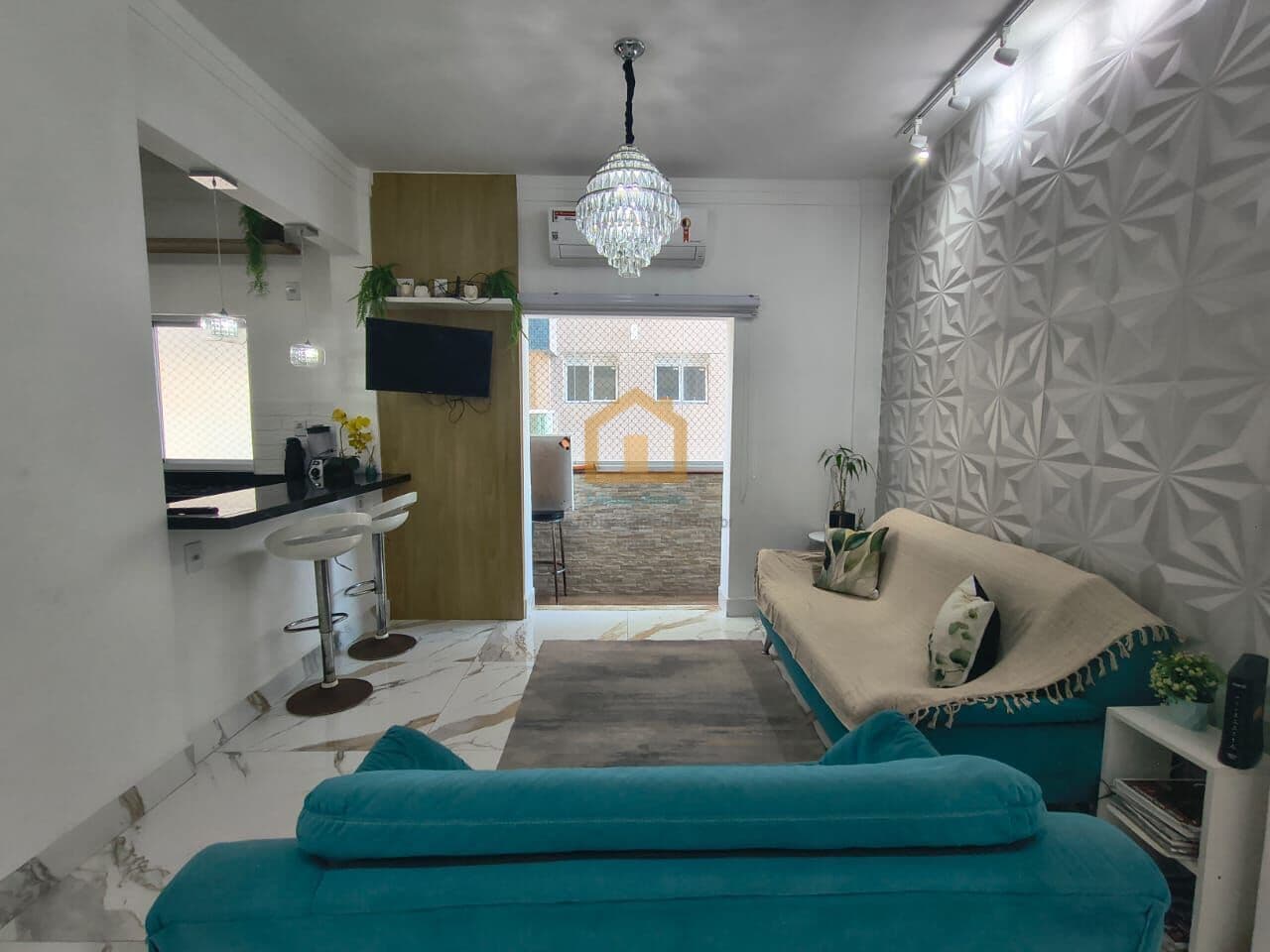 APARTAMENTO PORTEIRA FECHADA COM VISTA MAR 2 Dormitórios (sendo 1 suíte) – JOSÉ MENINO – SANTOS/SP